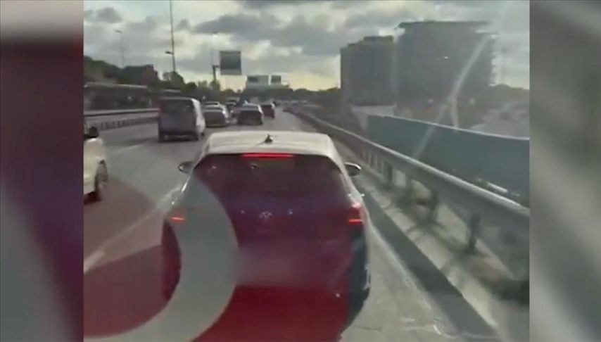 Ambulansa yol vermeyen sürücü yakalandı