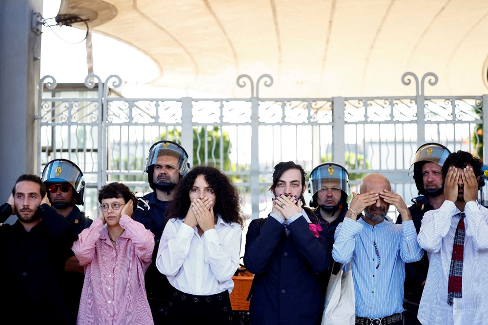 G7 zirvesinde Gazze protestosu - 6