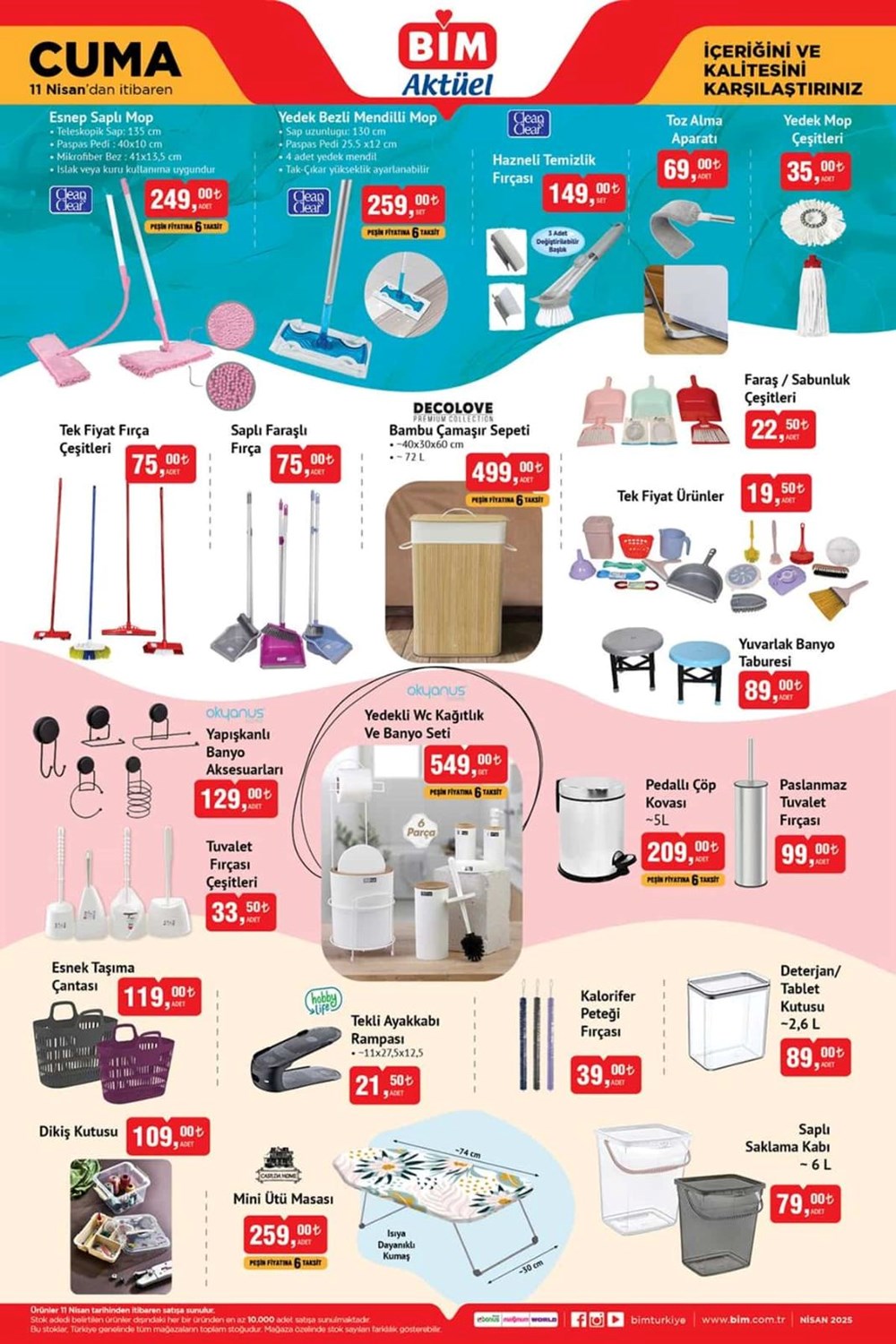 BİM market 11 Nisan cuma aktüel kataloğu: Televizyon, robot süpürge, valiz çeşitleri ve mop satışta 77 DosRT5VYFEav3IBbNKkkOw