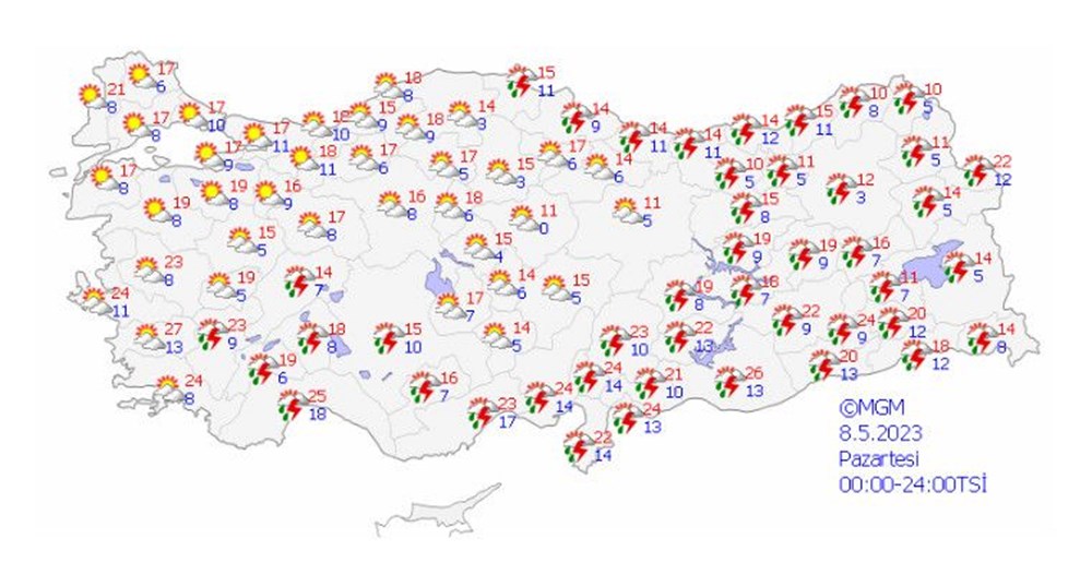 Sıcaklıklar düşüyor! 22 il için sarı kodlu uyarı (Bugün hava nasıl olacak?) - 15