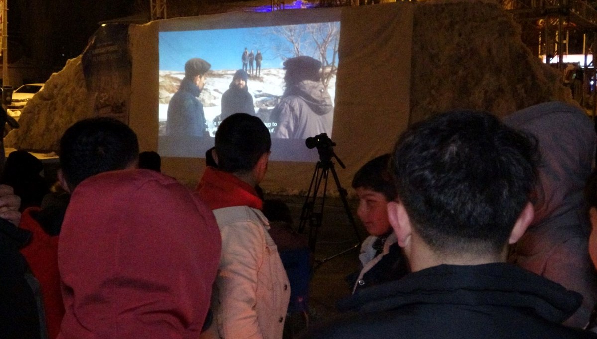 Ardahan’da eksi 10 derecede film keyfi