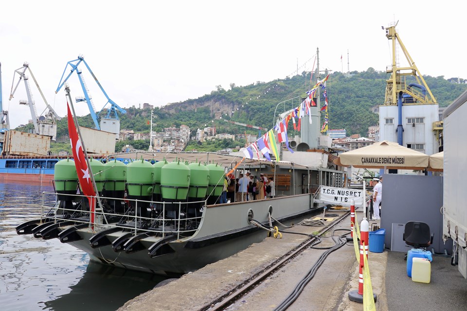 TCG Nusret N-16 Müze Gemisi Trabzon'da ziyarete açıldı - 1