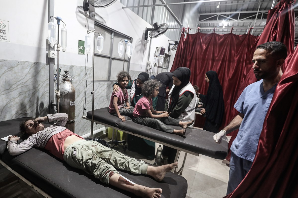 İsrail saldırılarında çok sayıda Filistinli çocuk yaralandı.