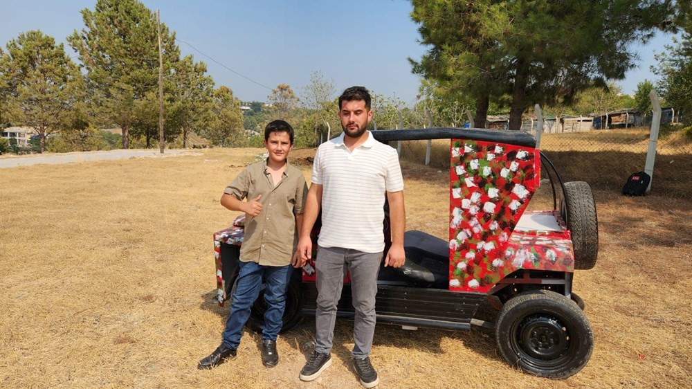 13 yaşındaki Barış 1,5 yılda yaptı: İsmi Oscar, güneş enerjisiyle çalışıyor - 1
