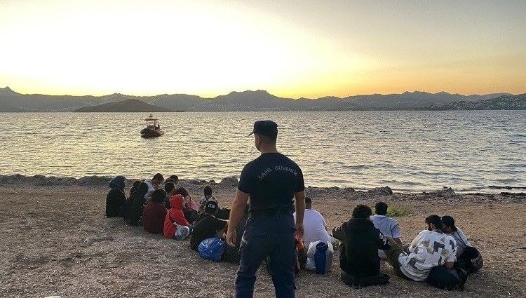 Bodrum'da düzensiz göçmen operasyonu