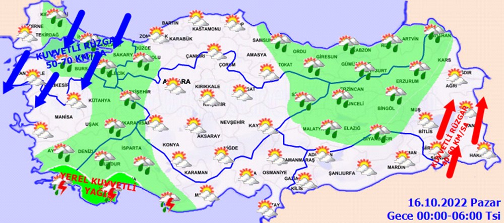 Meteoroloji uyardı: Kuvvetli yağış ve rüzgara dikkat! (Bugün hava nasıl olacak?) - 4