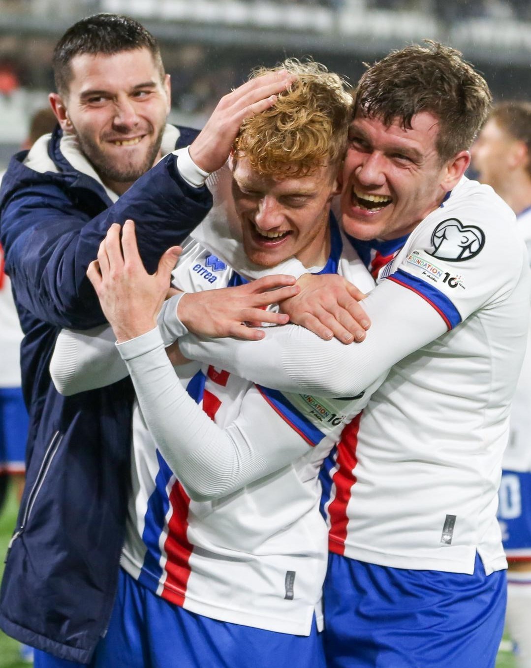 Faroe Adaları gol sevinci