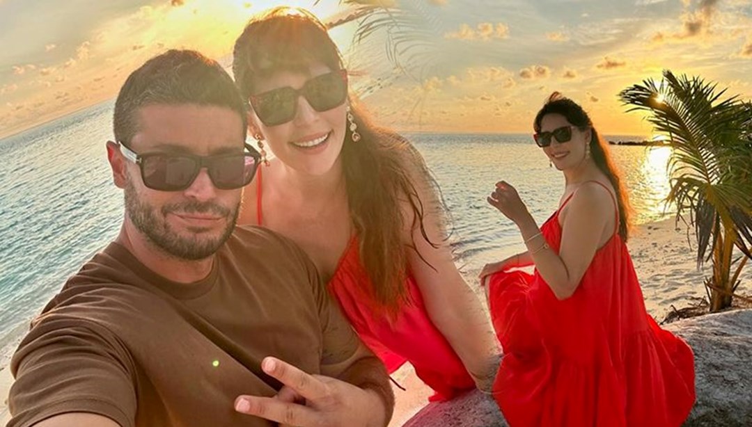 Berk Oktay ile Yıldız Çağrı Atiksoy'den Maldivler paylaşımı
