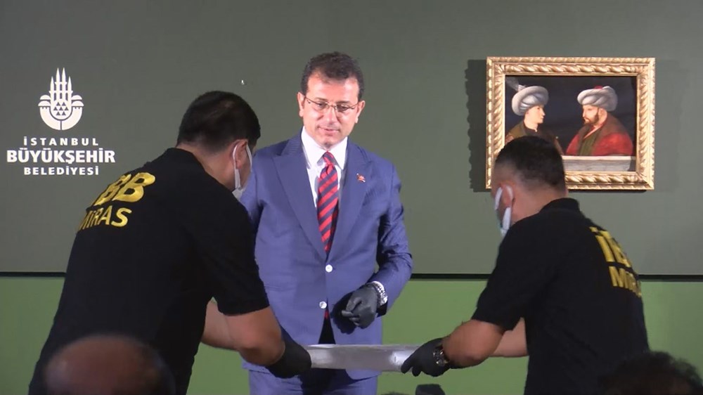 Kanuni Sultan Süleyman portresi Fatih Sultan Mehmet'in portresinin yanında - 6