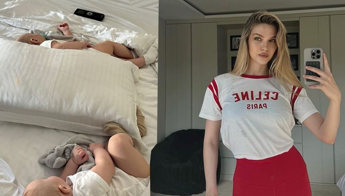 Yasemin Şefkatli'den ikiz oğulları Ayel ve Emir ile yeni pozlar