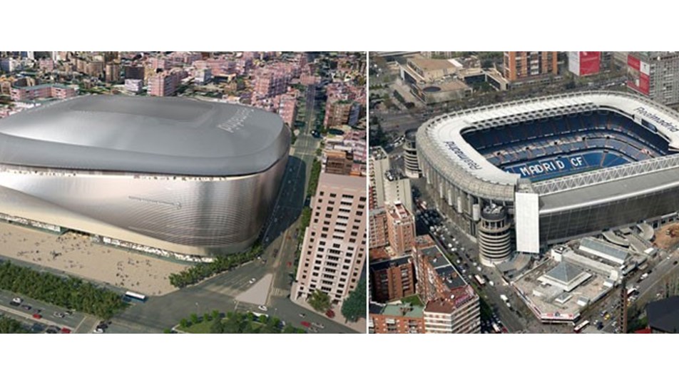 Real Madrid'in stadı Santiago Bernabeu'nun yeni tasarımına iptal