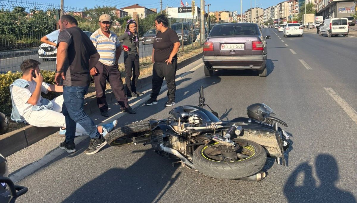 Zonguldak'ta motosiklet kazası Zonguldak'ta motosiklet kazası
