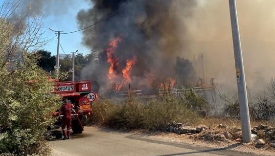 Bodrum'da yangın paniği