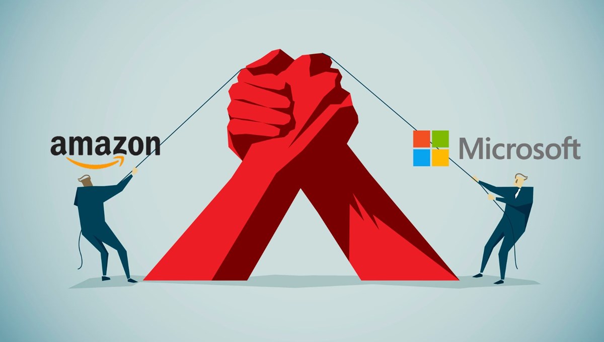 Microsoft ve Amazon yeniden karşı karşıya: 10 milyar dolarlık yeni ihale