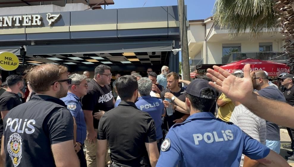 Marmaris'te gerginlik: Çevik kuvvet müdahale etti