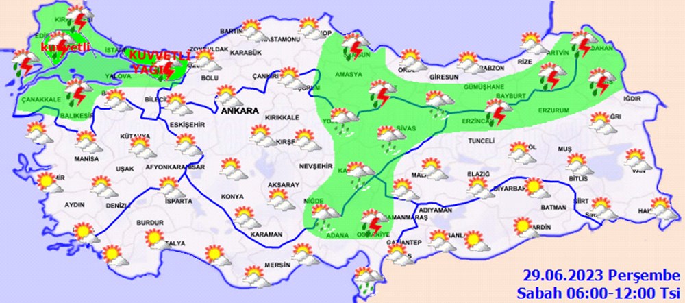 Meteorolojiden 8 il için sarı kodlu yağış uyarısı - 6