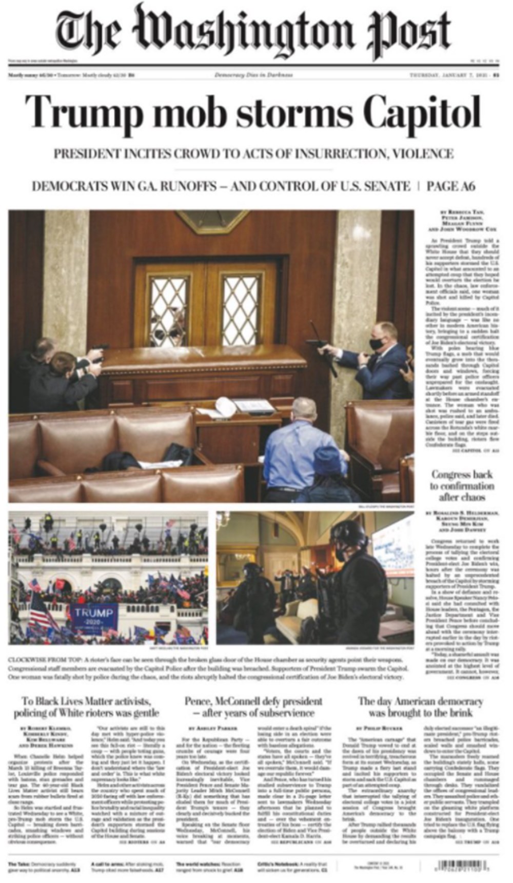 “ABD’de Anarşi”: Trump destekçilerinin Kongre işgalini dünya basını nasıl gördü? - 16