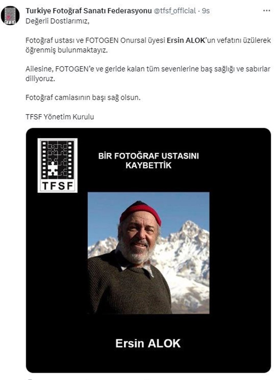 Fotoğraf sanatçısı Ersin Alok hayatını kaybetti (Ersin Alok kimdir?) - 1