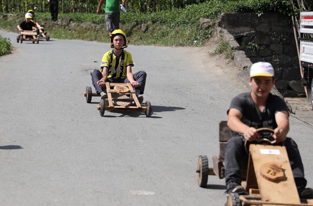 Rize'de tahta arabalar "Laz Ralli"de yarıştı - 8