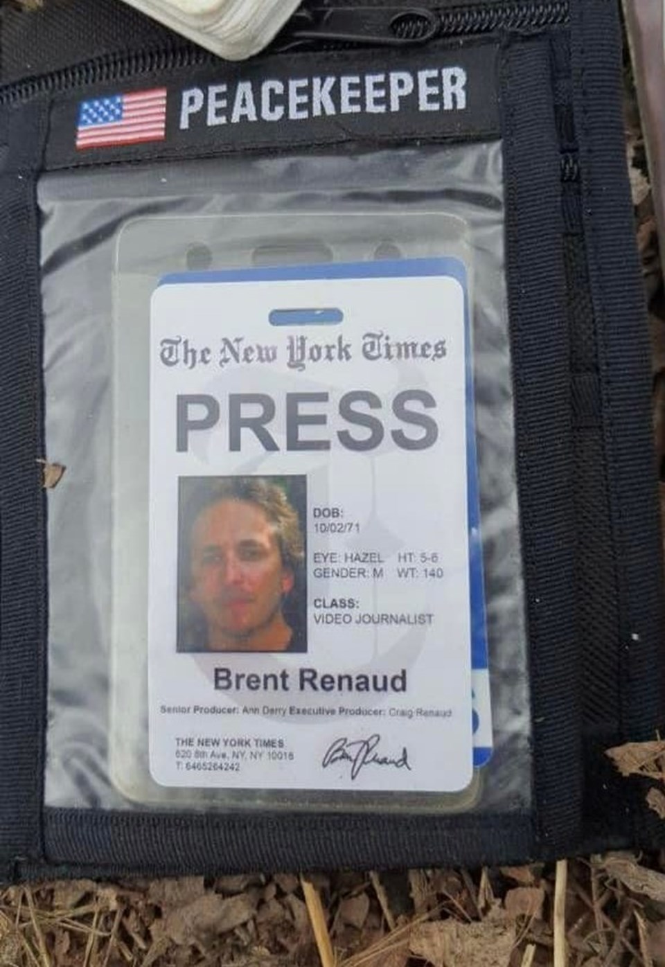 ABD'li gazeteci Brent Renaud öldürüldü.