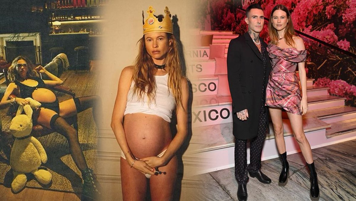 Üçüncü çocuğuna hamile olan Behati Prinsloo'dan yeni pozlar