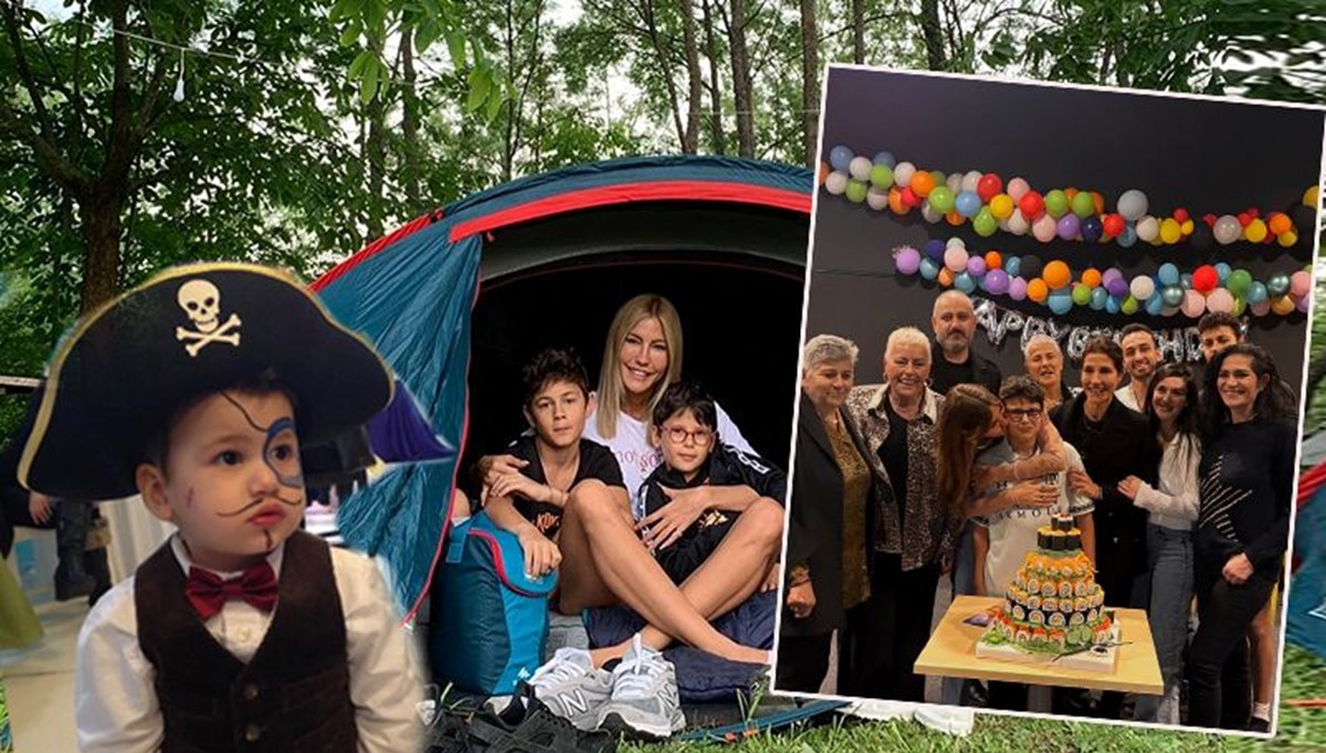Çağla Şıkel'den oğlu Uzay'a sürpriz parti: Pastadaki detay dikkatlerden kaçmadı