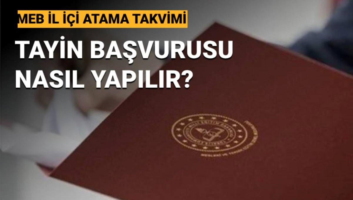 Öğretmenlerin il içi isteğe bağlı atama başvuruları başlıyor:  İl içi atama başvurusu nasıl yapılır?