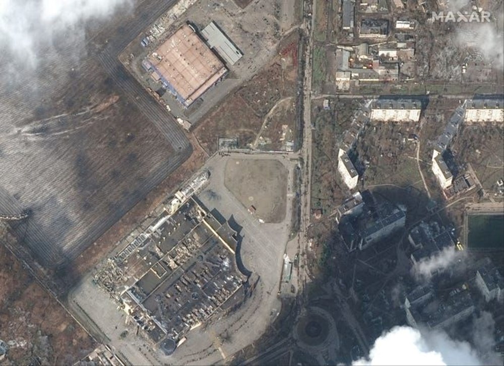 Mariupol kentindeki yıkım uydudan görüntülendi - 9