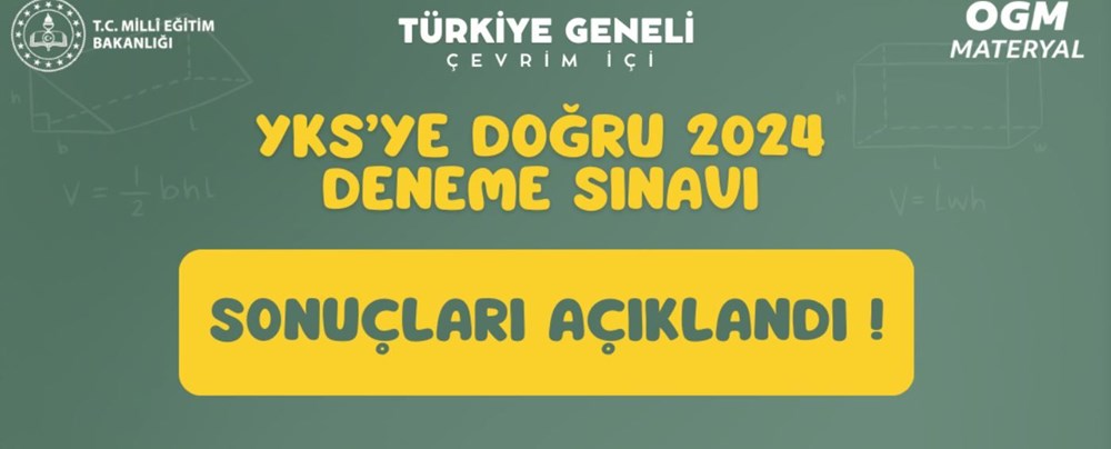 YKS deneme sınavı sonuçları açıklandı: (OGM Materyal YKS'ye doğru deneme sınavı sonuçları sorgulama ekranı) - 1