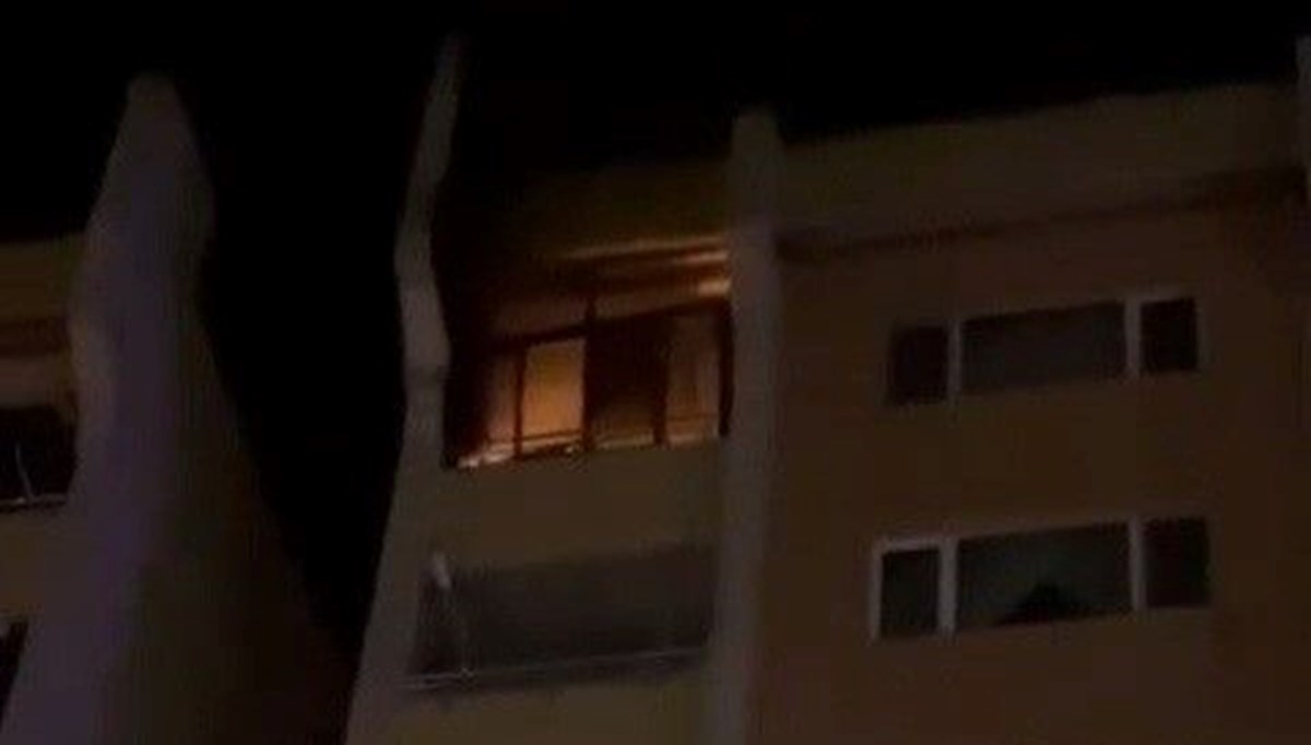 Gece saatlerinde korkutan yangın Gece saatlerinde korkutan yangın