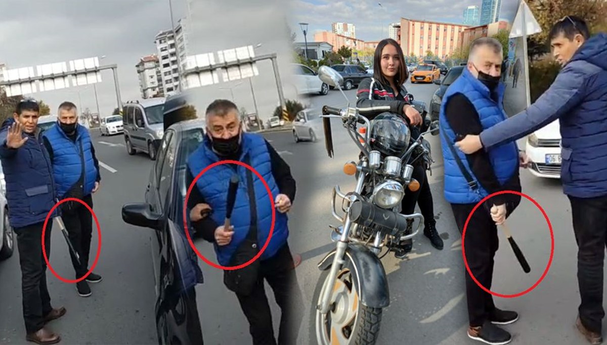 Kuryeye beyzbol sopalı saldırı girişimi