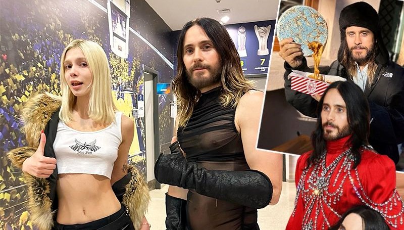 Aleyna Tilki, İstanbul'da konser veren Jared Leto ile yan yana