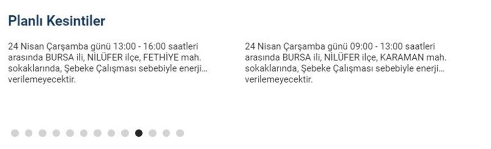 Bursa'nın bazı ilçelerinde elektrik kesintisi yaşanıyor: Elektrikler ne zaman gelecek? (UEDAŞ duyurdu) - 11