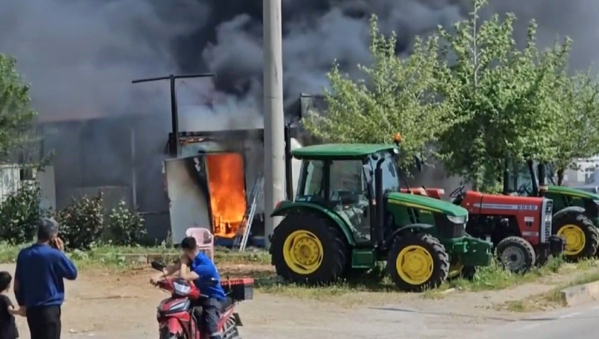 Gaziantep'te konteynerde yangın