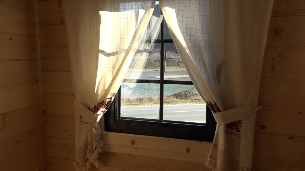 Rize'de 360 derece dönen ahşap ev yapıldı - 4