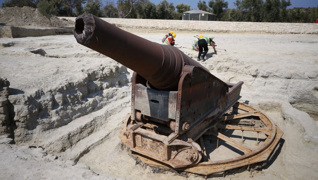 109 yıl sonra ziyarete açıldı: Osmanlı top mevzileri gün yüzüne çıkarıldı