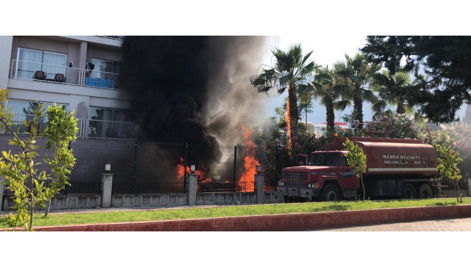 Antalya'da 5 yıldızlı otelde yangın