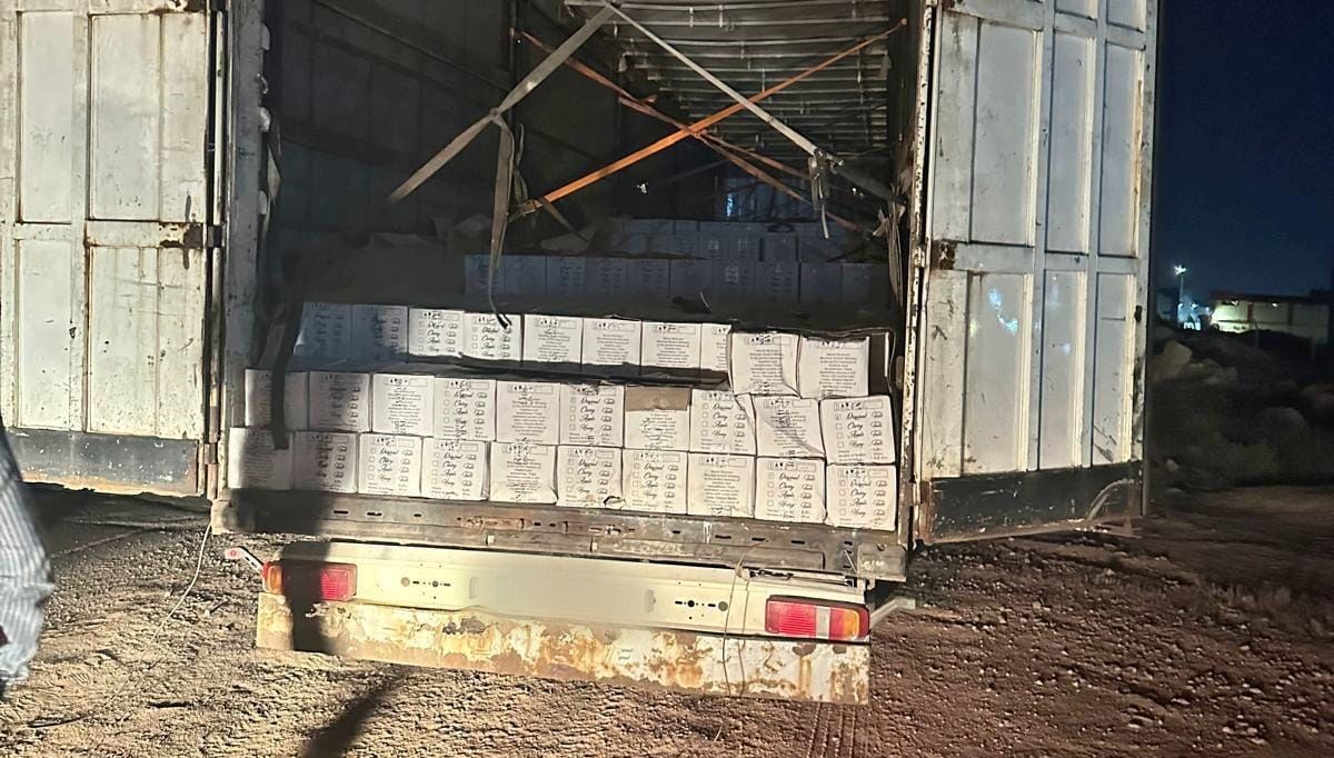 12,5 ton kaçak alkollü içkiye el koydu