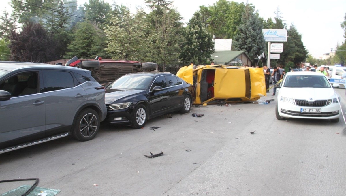 Konya’da ehliyetsiz sürücü dehşeti