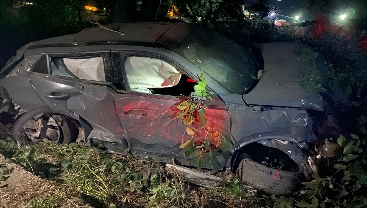 Alkollü sürücü takla attı, araç hurda yığınına döndü
