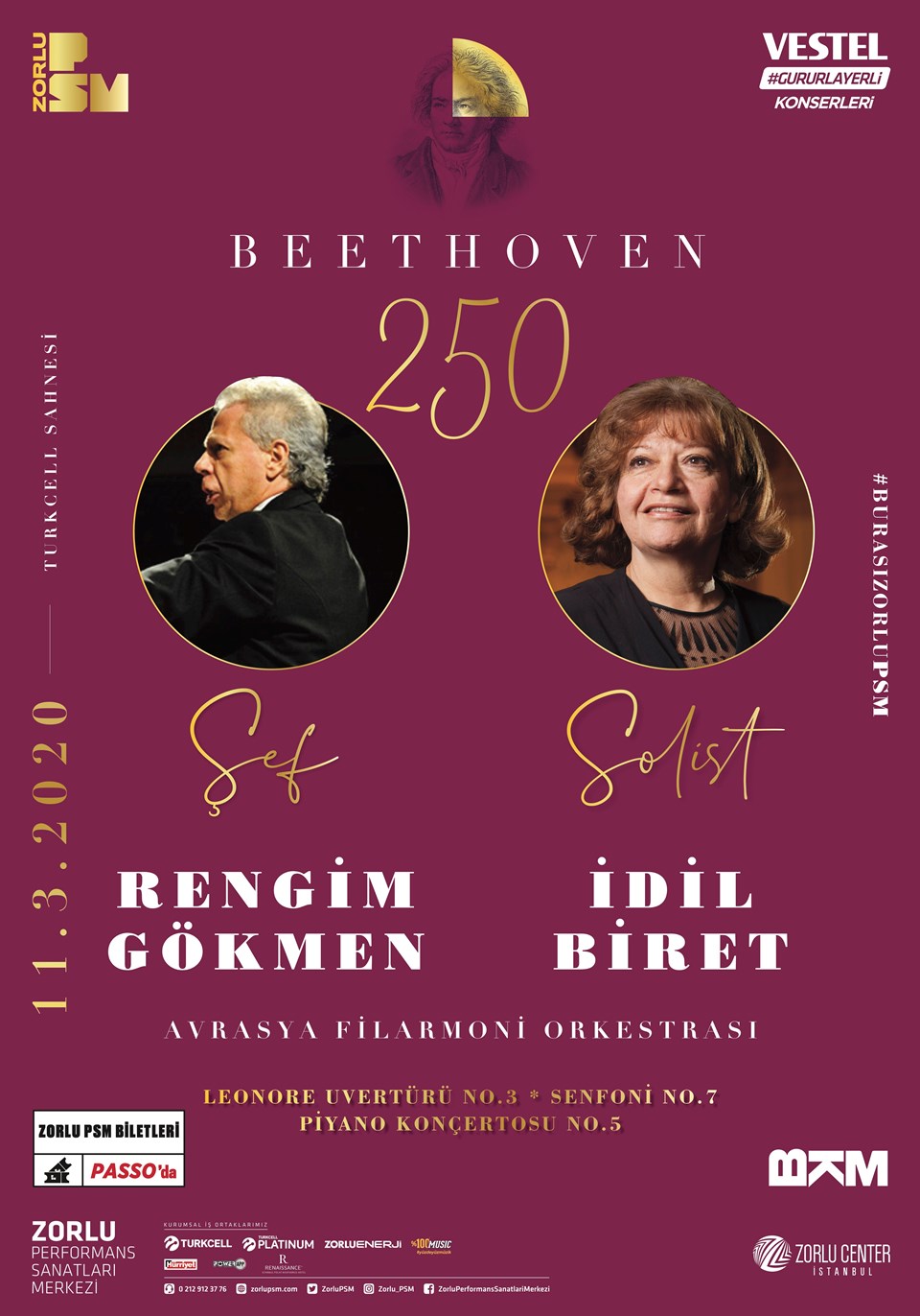 İdil Biret ve Rengim Gökmen eşliğinde Beethoven’ın 250. yıl kutlaması - 1