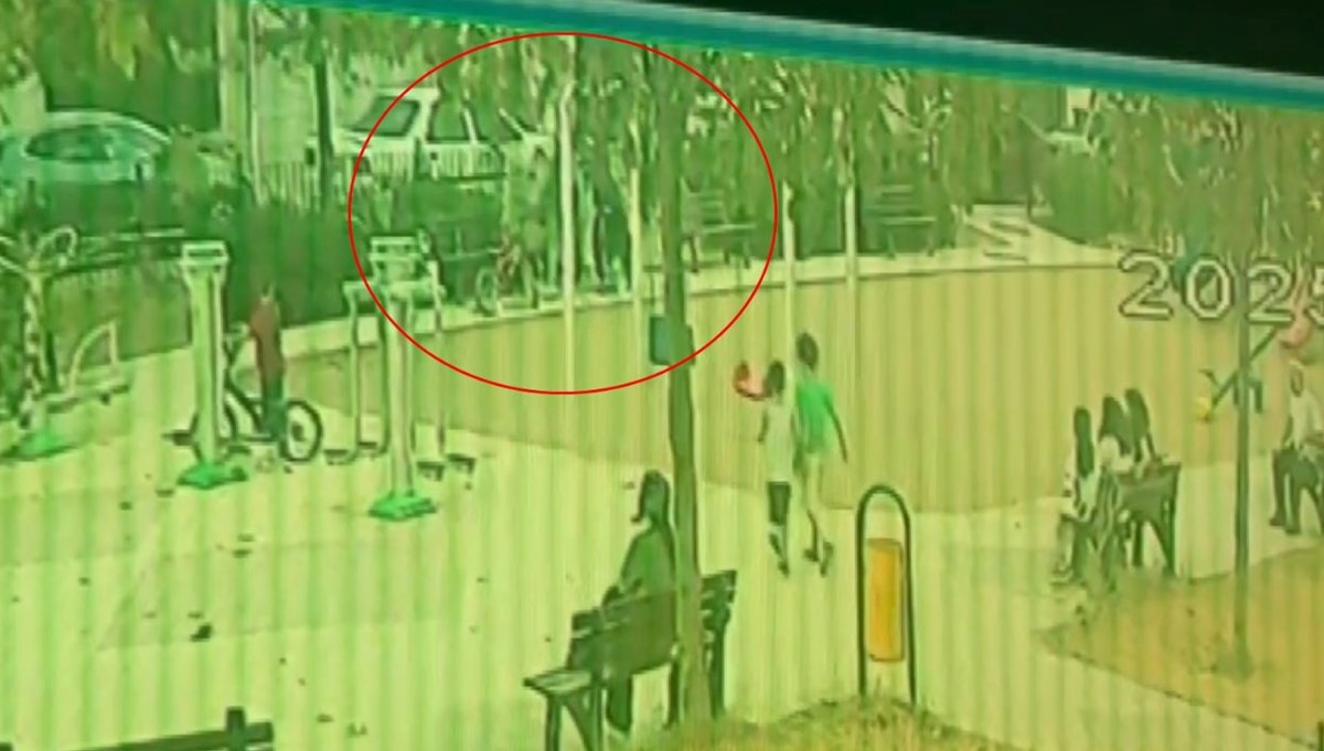 Parkta oynuyordu, yorgun mermiyle vuruldu