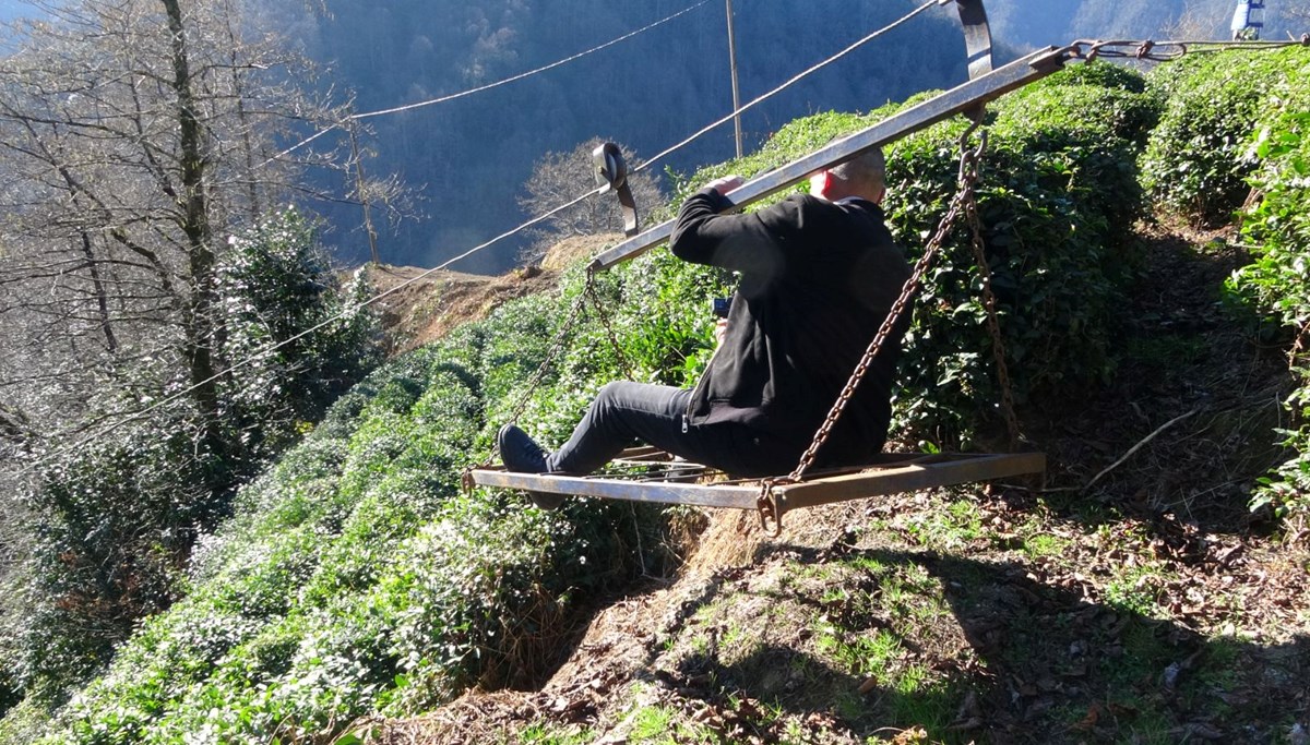 Yol yapıldı: Teleferikle tehlikeli yolculuk son buldu