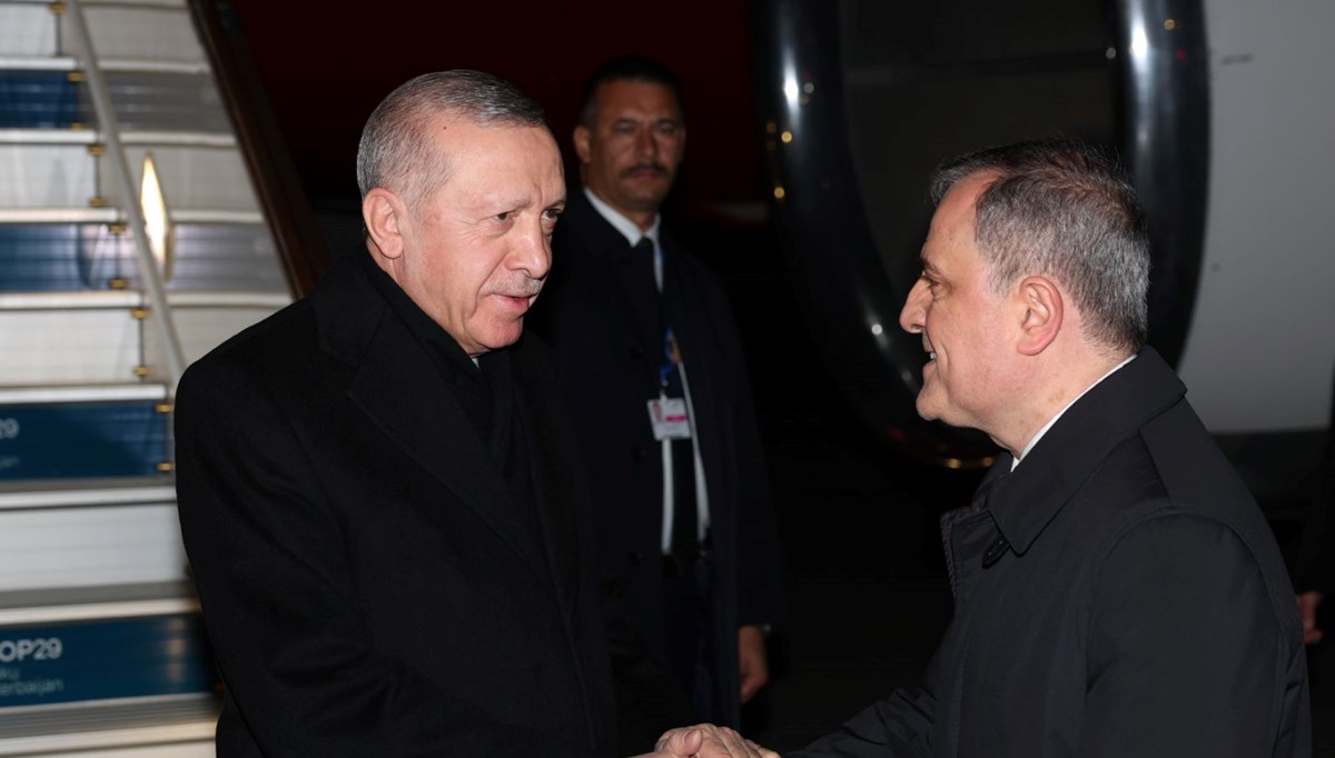 Cumhurbaşkanı Erdoğan, Azerbaycan'a geldi