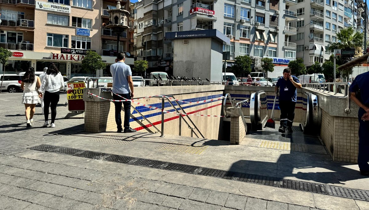 İzmir metrosunda Üçyol istasyonunda yürüyen merdiven kazası: 9 yaralı