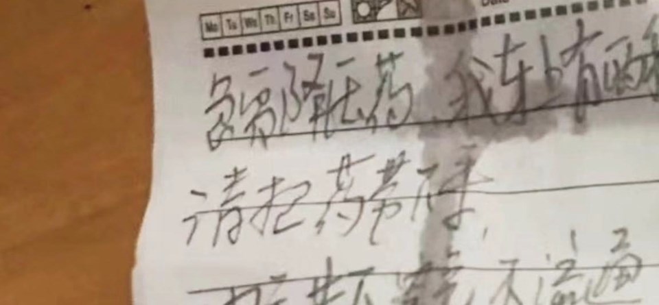 Çin’de göçük altında kalan işçiler yazdıkları notla hayata tutundu - 1