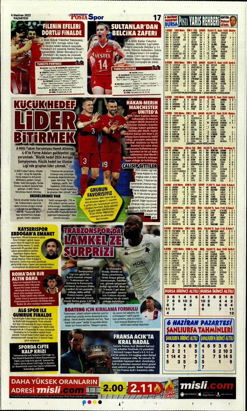 Günün spor manşetleri (6 Haziran 2022) - 14