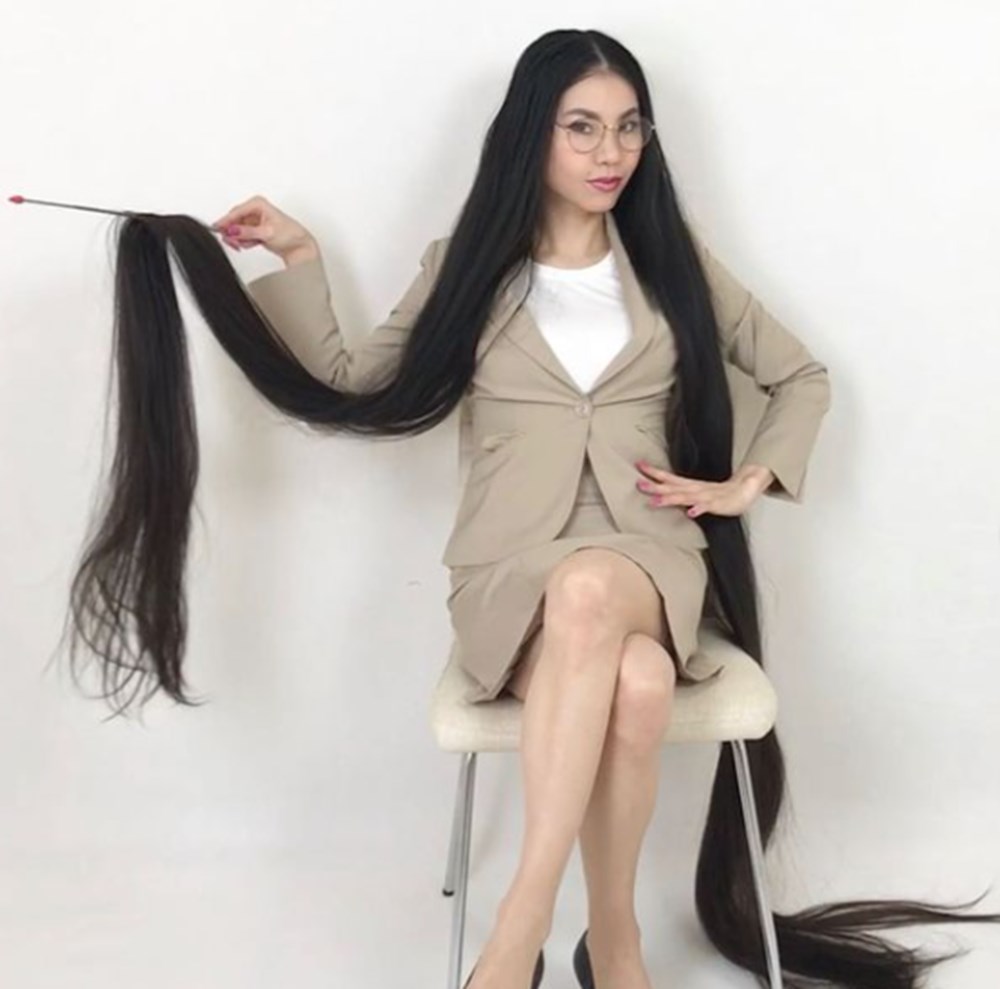 15 yıldır saçlarını kestirmeyen 'Japon Rapunzel’in saçlarıiki metreye ulaştı - 4