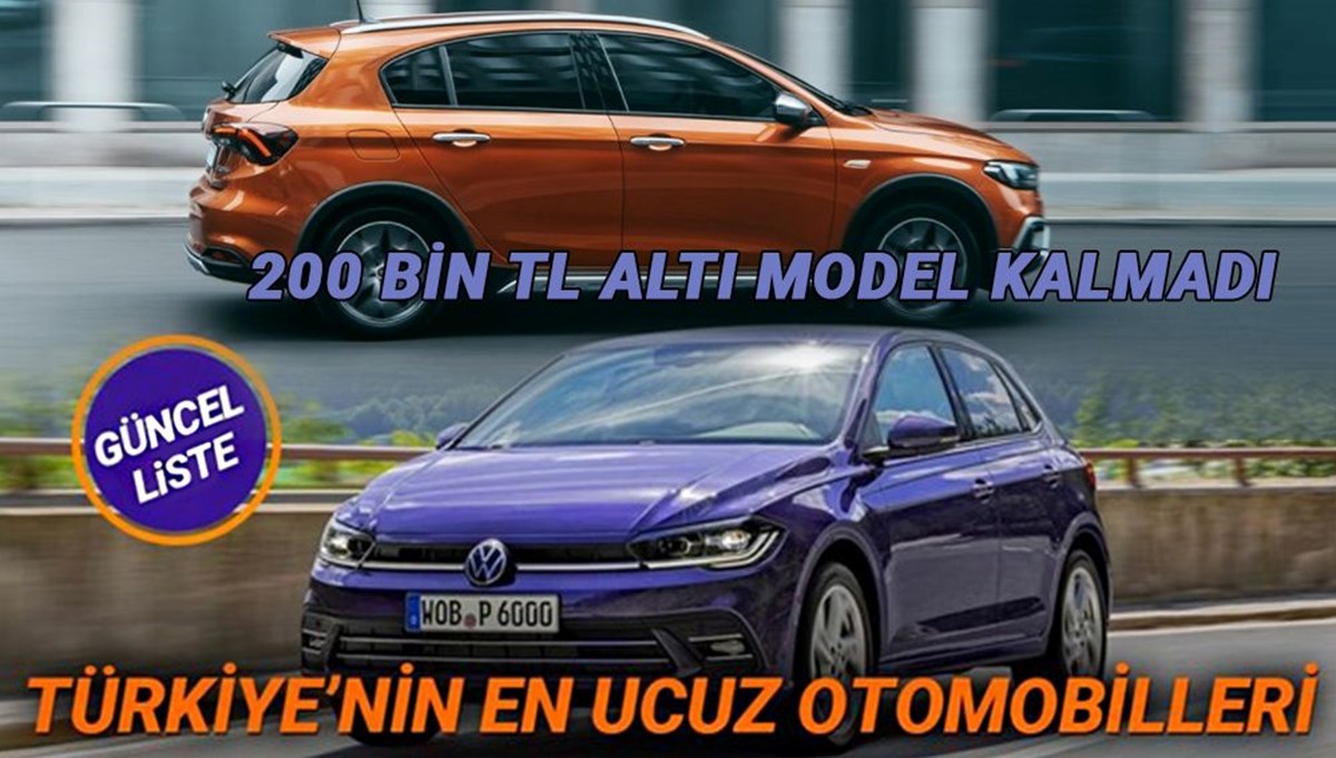 Türkiye'de 2021 yılında satılan en ucuz sıfır otomobiller (Aralık fiyatları)