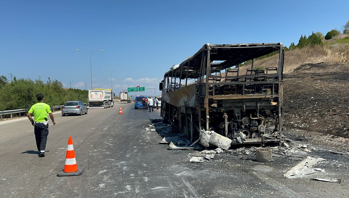 Bursa'da otobüs alevlere teslim oldu: 41 yolcu tahliye edildi